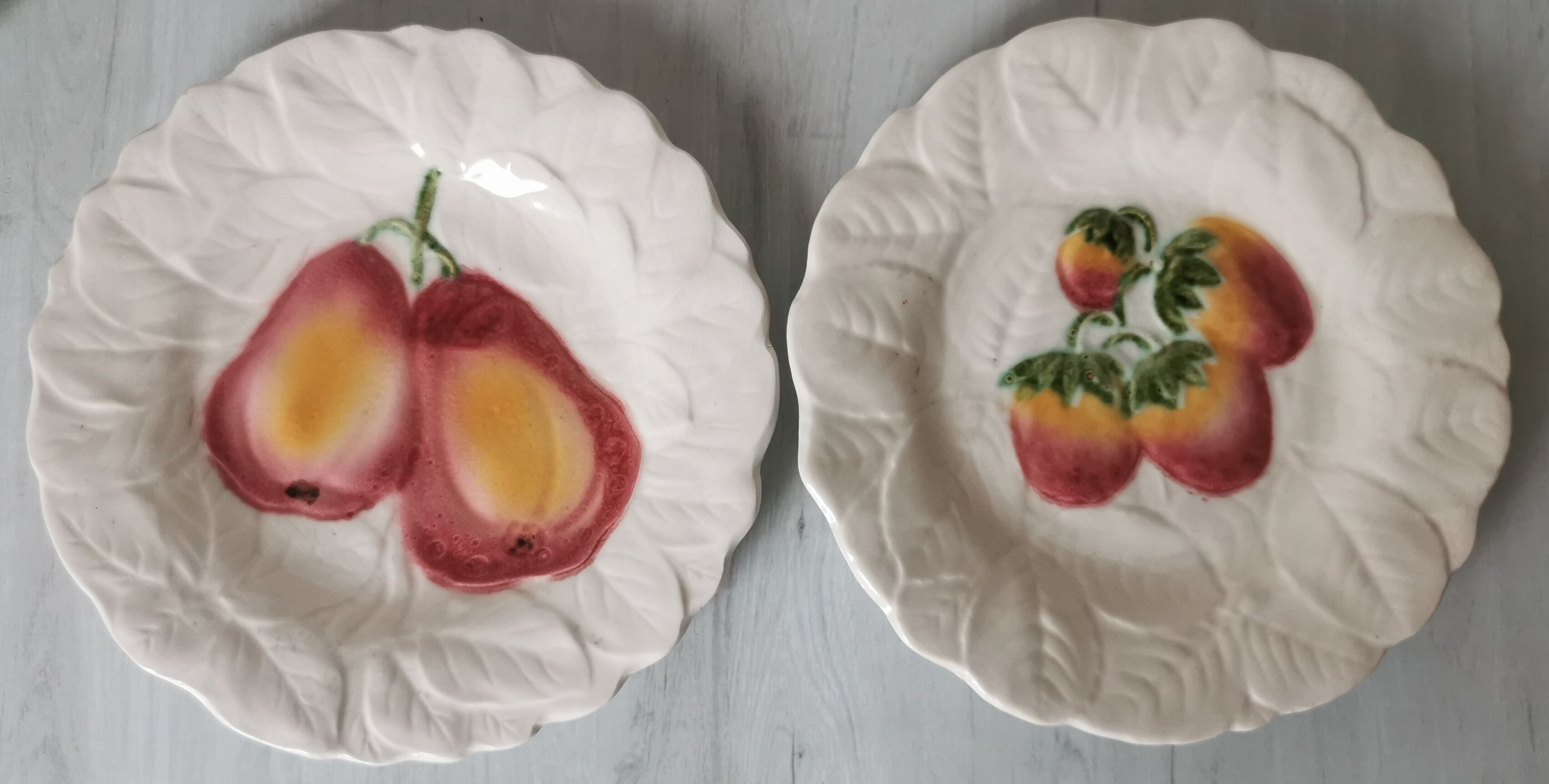 Sarreguemines Cavaillon fruit plates