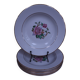 6 floral half porcelain deep plates KIFO Amandinoise