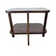 Table d'appoint art déco vintage en bois
