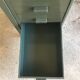 Small metal industrial desk with column of 4 drawers - industrial - 1960
