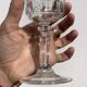 10 old cut stemmed glasses
