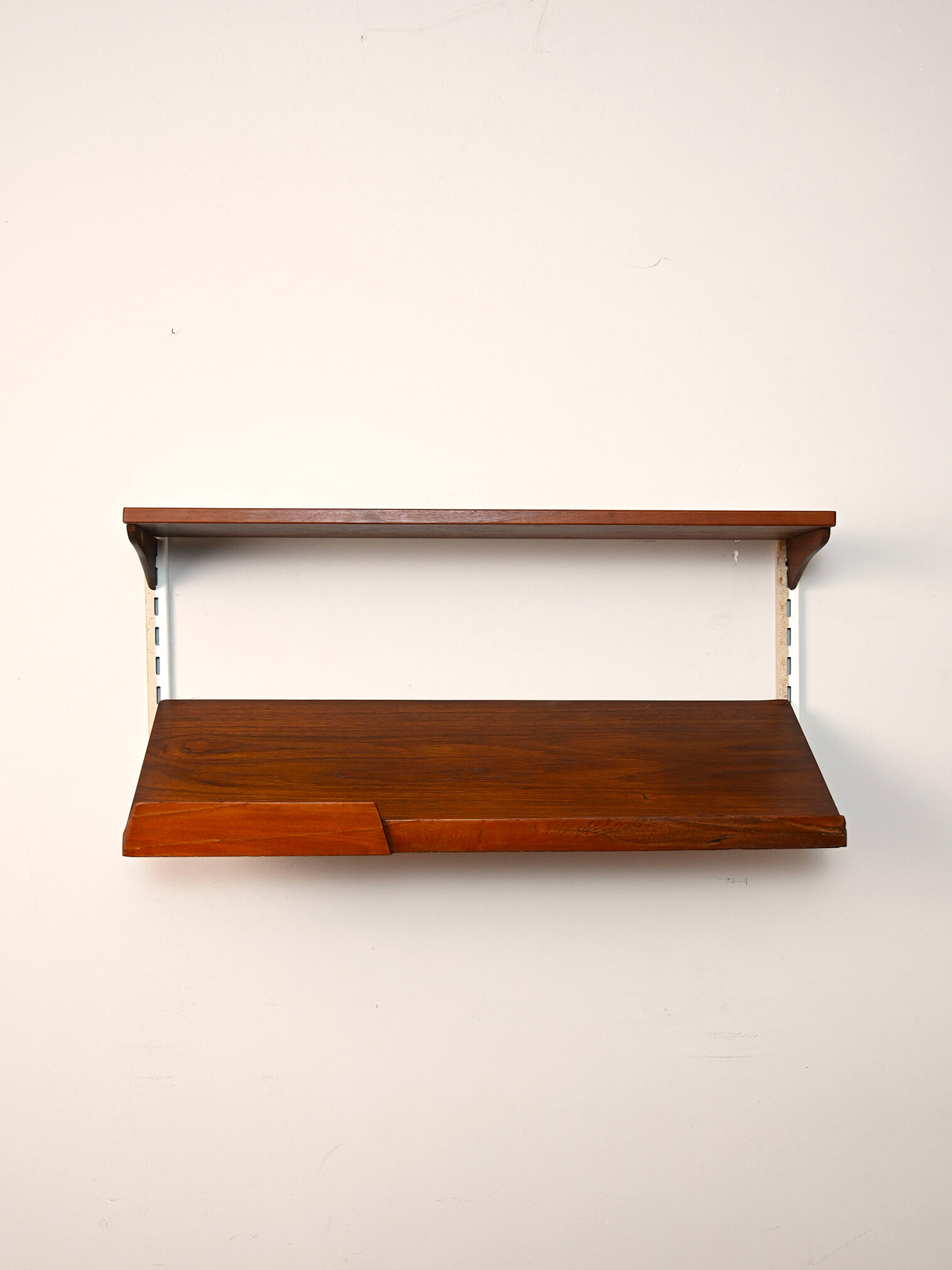 Swedish wooden shelving unit