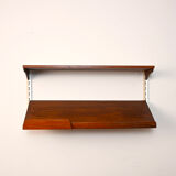 Swedish wooden shelving unit