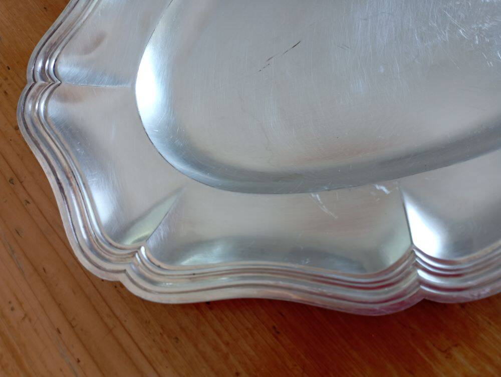 Silver dish 50 cm cailar bayard