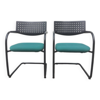 Pair of Visavis chairs by Antonio Citterio for Vitra. Vintage 90s.