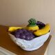 Trompe l'œil ceramic fruit bowl