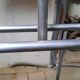 Aluminum floor coat rack