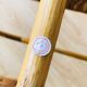 Vintage rattan magazine holder with floral decoration