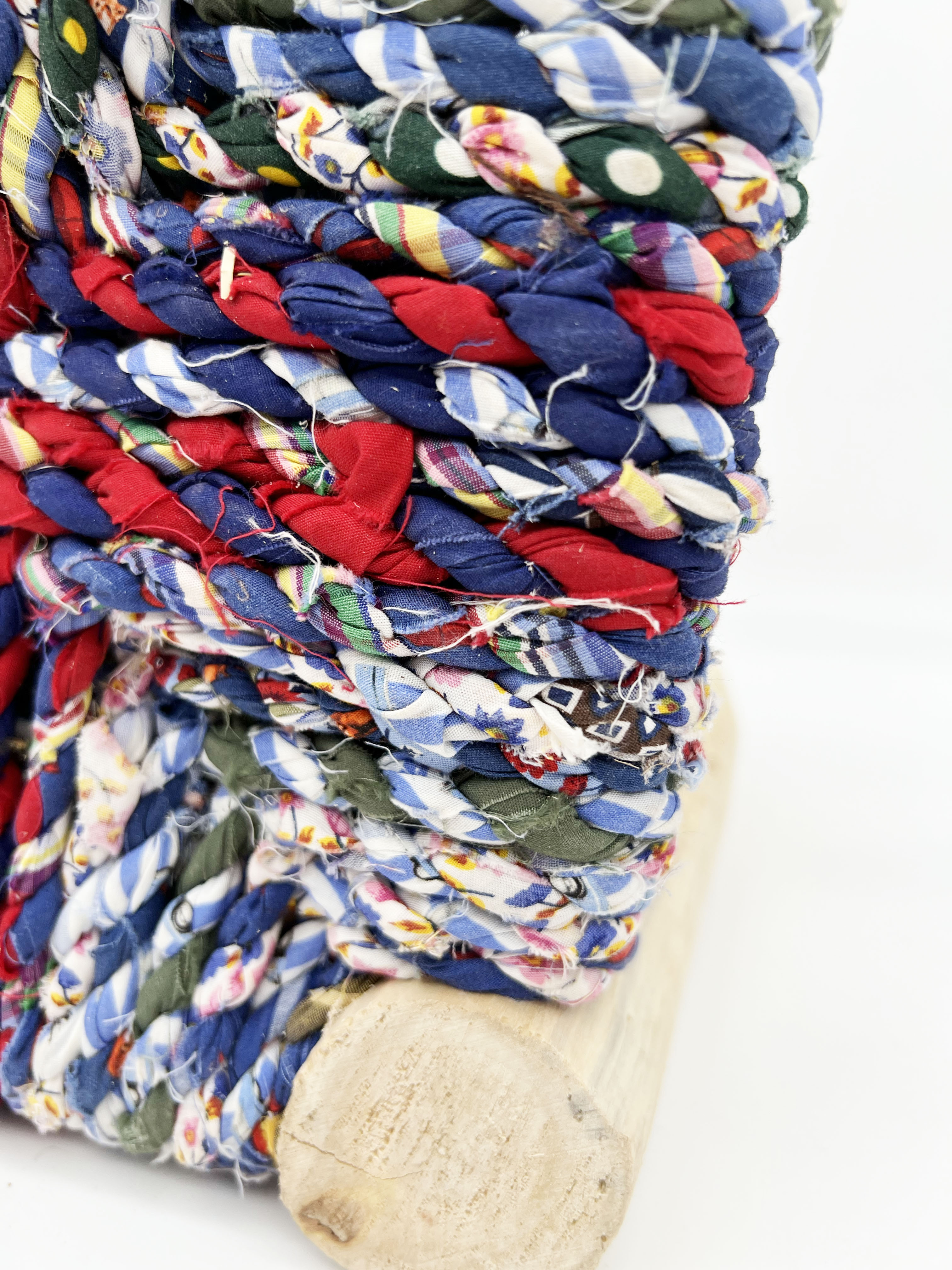 Moroccan mini stool Boucherouite