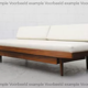 Vintage mid century daybed teak design with drawers