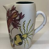 Vintage Spanish Sangria Pitcher Jug with Lobster Decor