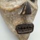 Masque Fang du Gabon – Art africain tribal ancestral, kaolin blanc rituel