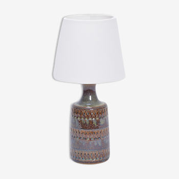 Lampe de table en céramique danoise du milieu du siècle fabriquée à la main modèle 3034 par Soholm Stentoj