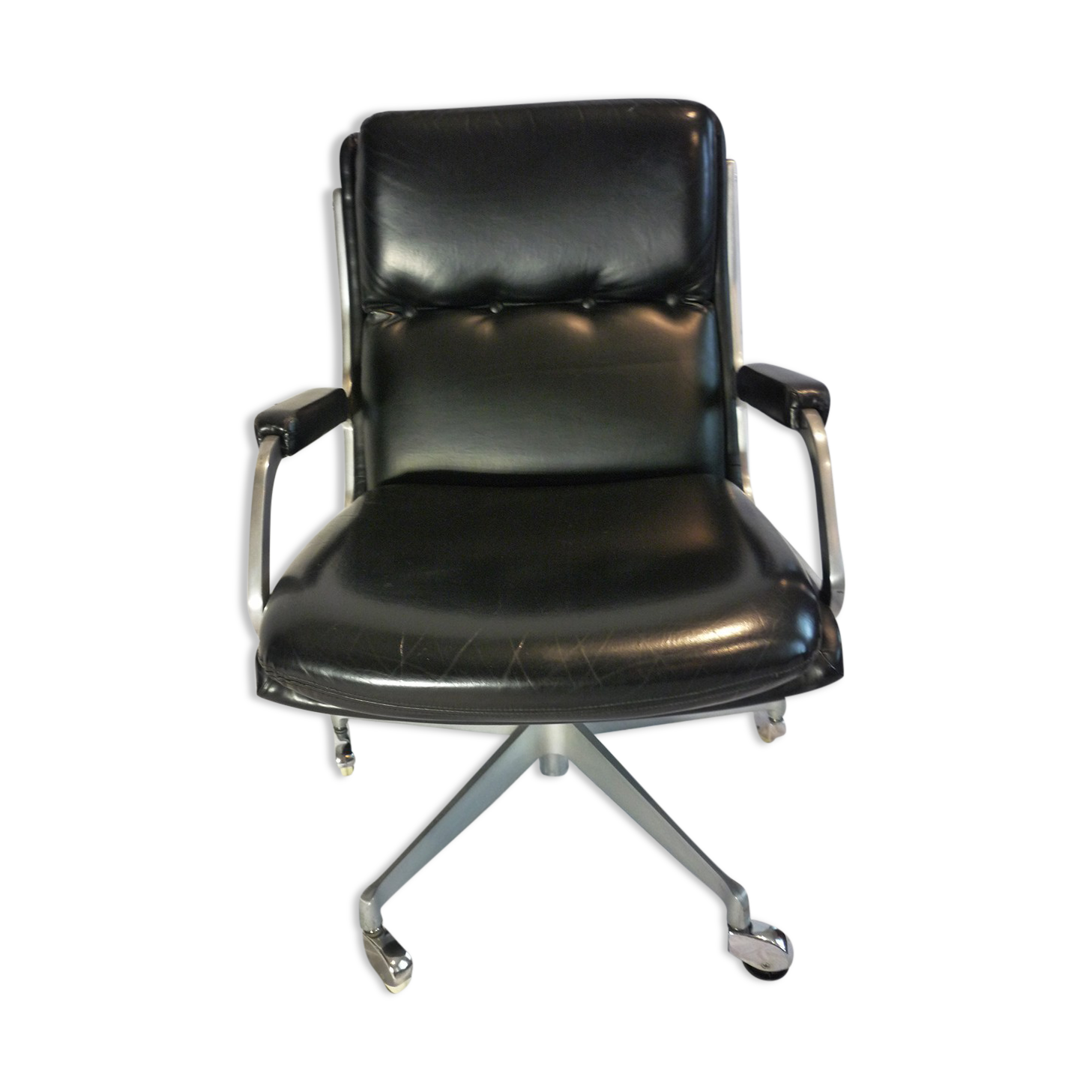 Black imitation office chair