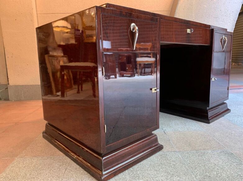 Large modernist rosewood desk