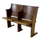 Banquette de cinéma en bois 1930