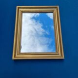 Gold frame mirror