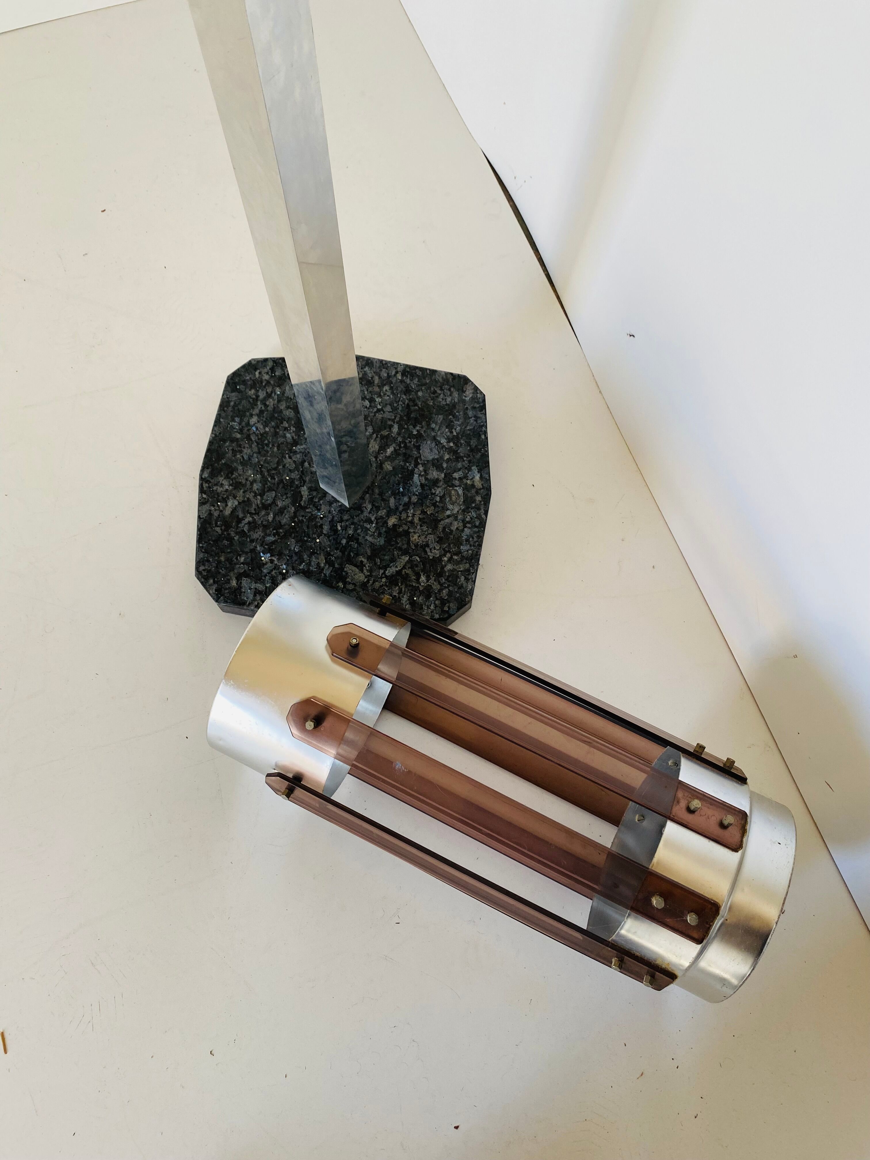 1970s vintage chrome coat and umbrella racks, set of two