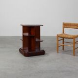 French Art Deco Side Table in Wood, circa 1920