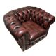 Fauteuil Chesterfield sur mesure, Fleming & Howland, cuir anglais, 2016