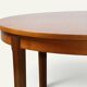 Table ronde extensible vintage en teck, années 70