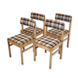 Suite of 4 chairs Baumann vintage 1960