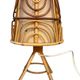 Set of 3 rattan lamps from the 1960s France