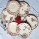 Assiettes plates anciennes dépareillées en faïence terre de fer