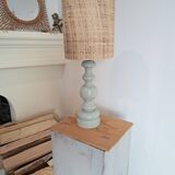 Vintage wooden table lamp from the 1980s revisited