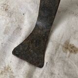 Brutalist wrought iron floor lamp, circa 1960