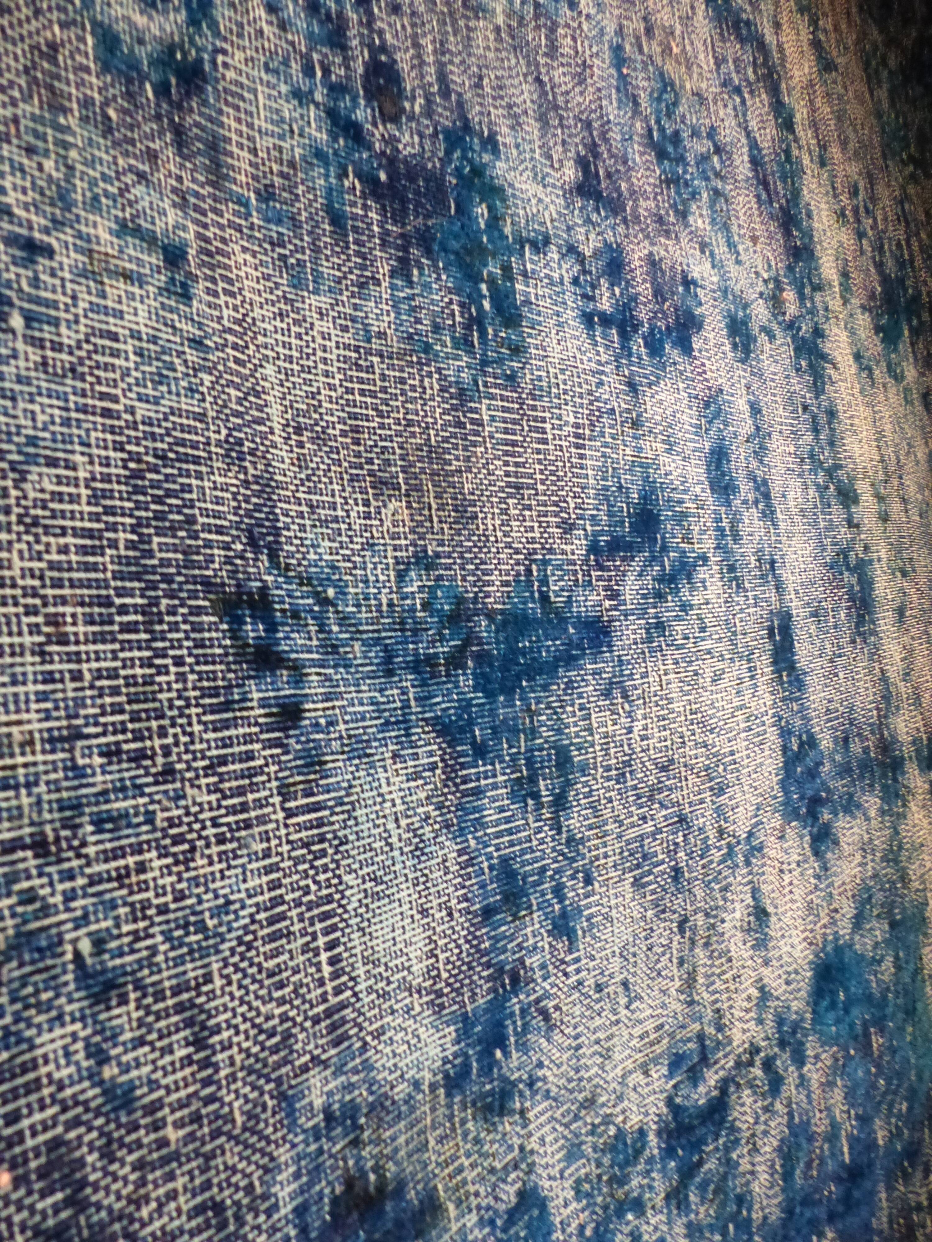 Blue vintage carpet 182 x 261 cm