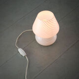 Lampe de table vintage small Murano mushroom swirl 70s