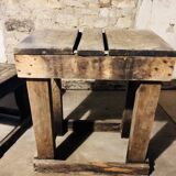Set of 2 rustic coffee tables from the 1930s
