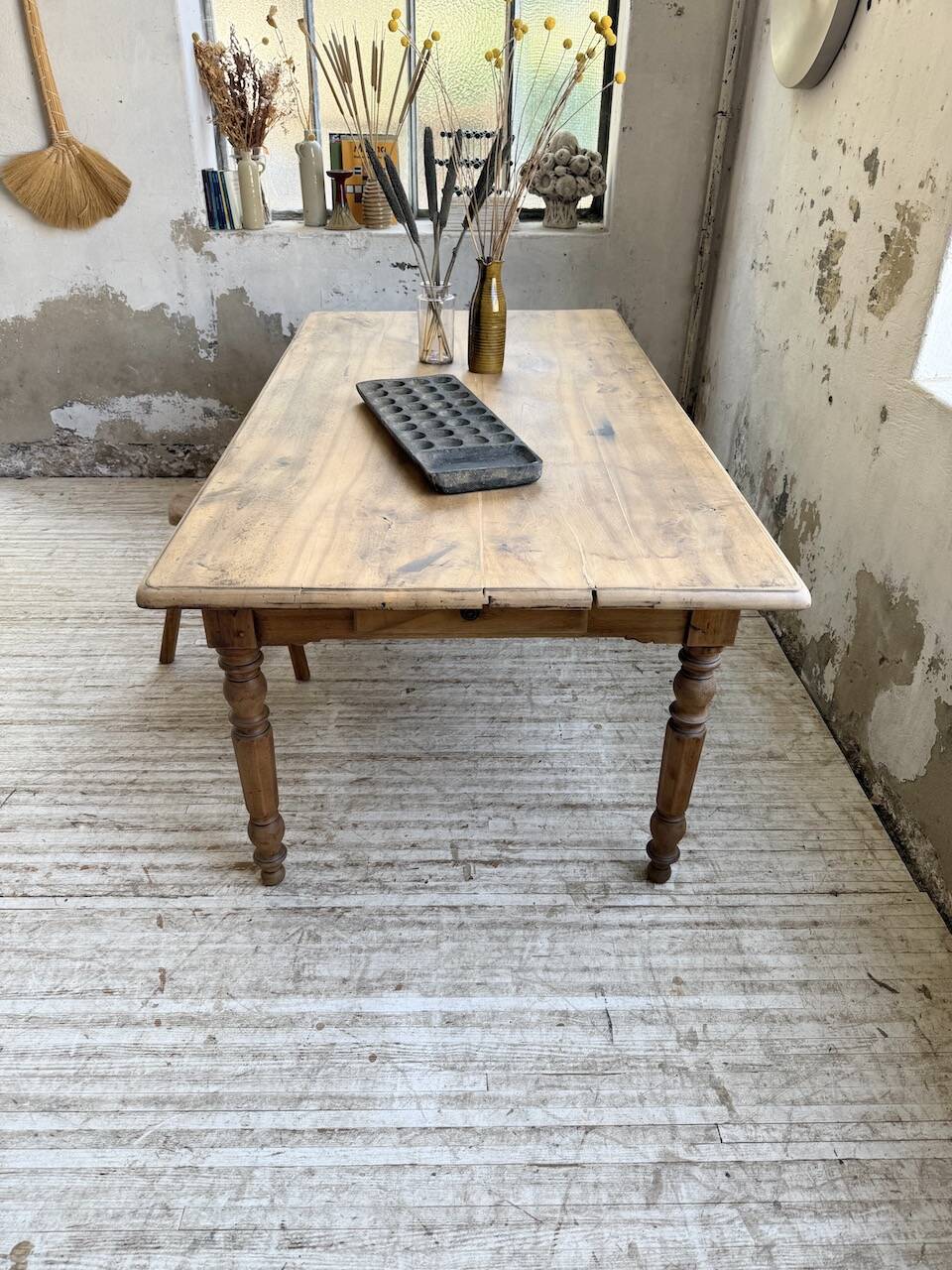 Walnut bistro farmhouse table 180cm