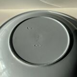 Flat set and light blue saucière earthenware from Montereau