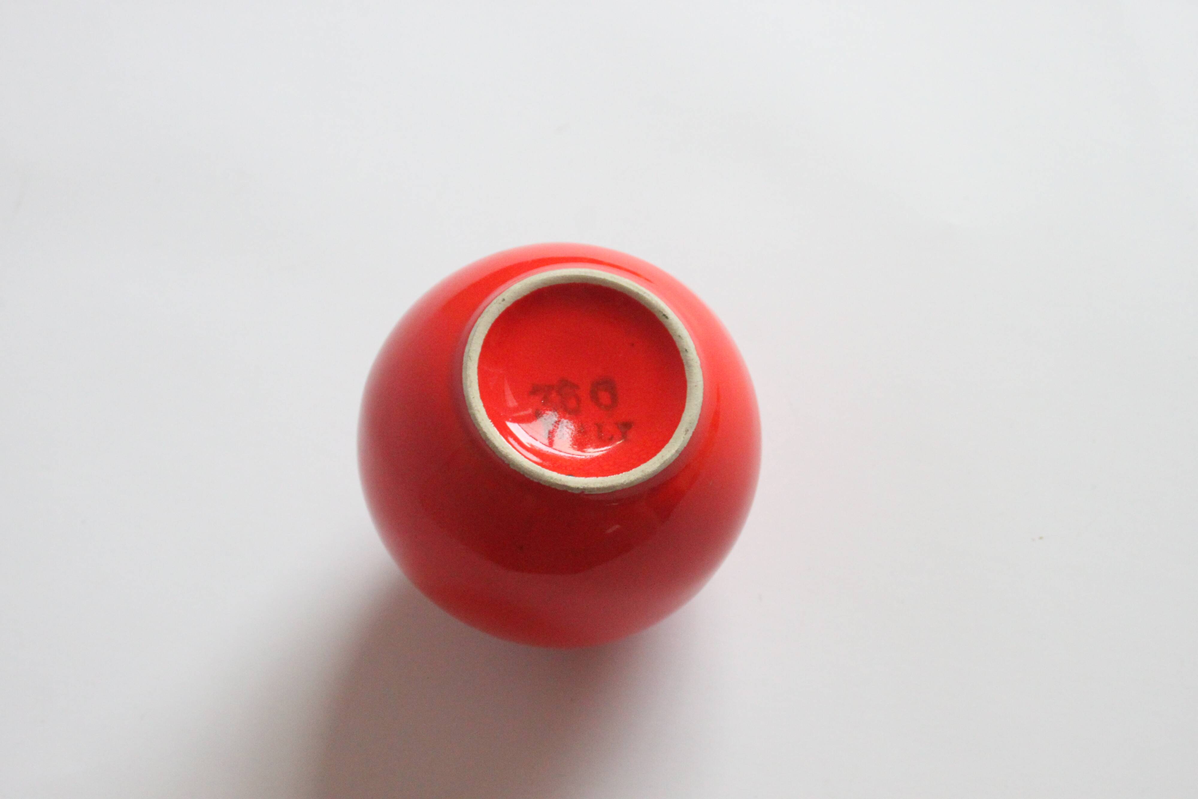 Ball vase with three holes by Pino Spagnolo for Sicart Italy 1960s