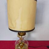 Richard Essig designer lamp in glass and gold metal