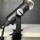 A pair of clamp lamps from the 1970s.