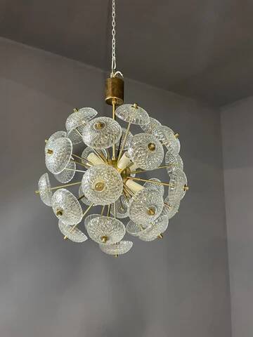 Dandelion chandelier, Kamenický Šenov, 1970s, price per piece