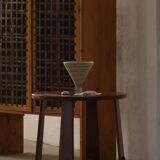 Modern Danish, side table / sculptural console in oak, 1940s