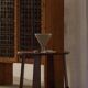 Modern Danish, side table / sculptural console in oak, 1940s