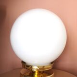 Lampe à poser vintage en opaline
