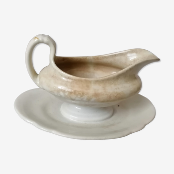 Earthenware gravy boat Petrus Regout