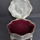 Silver metal jewelry box