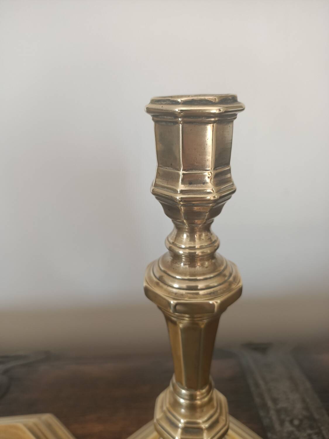 18th century gilded bronze candlesticks
