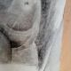 Drawing charcoal study nude femini statue 64x48cm
