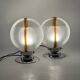 Toni Zuccheri, Set of 2 of Murano glass lamps, Mazzega, Murano Italy 1970
