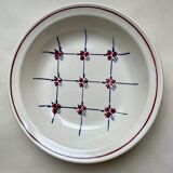 Plat saladier fleuri
