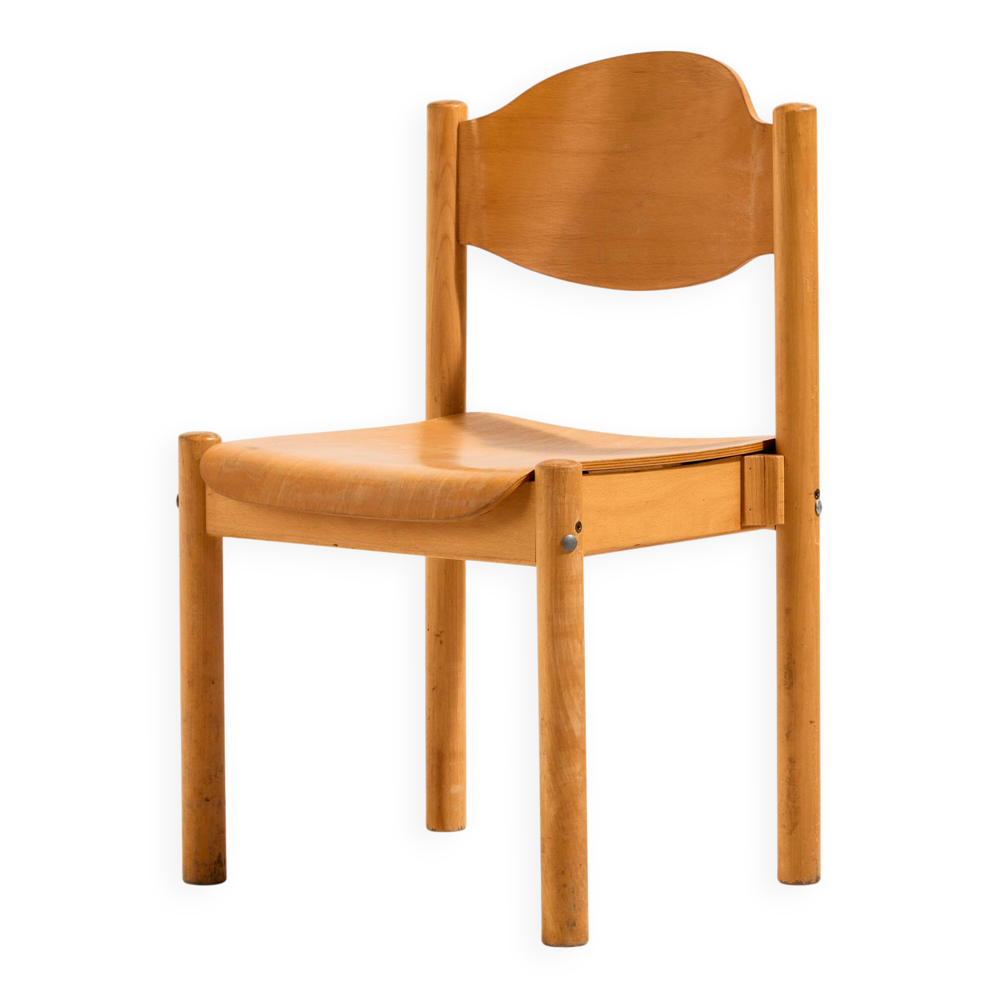 Stackable oak chair