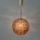 Pink pendant lamp made of hand-blown glass by Doria Leuchten, 1960s Germany.